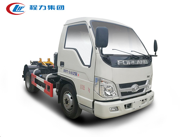 福田小卡5方勾臂垃圾車