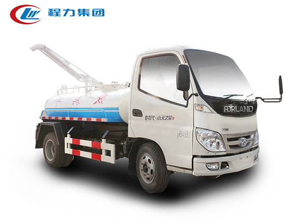 福田小卡3方吸糞車